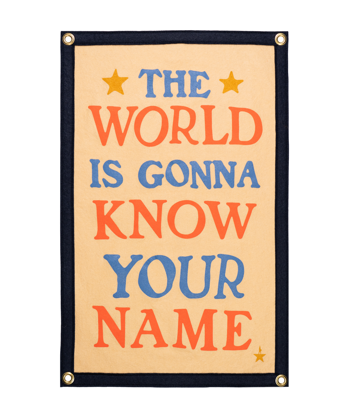 The World Is Gonna Know Your Name Camp Flag • Hamilton x Oxford Pennant