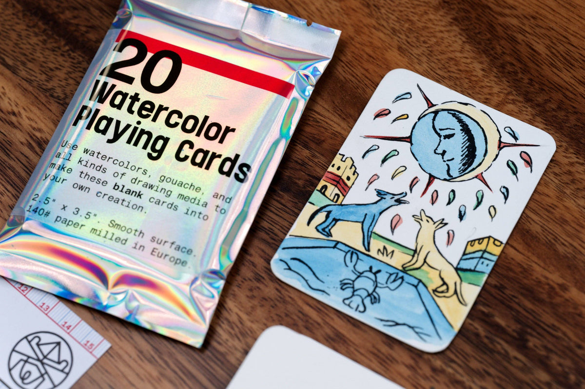 Watercolor Playing Cards - Pack of 20