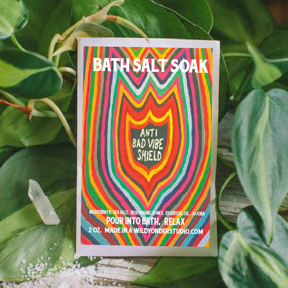 Anti Bad Vibe Shield Bath Soak or Body Scrub