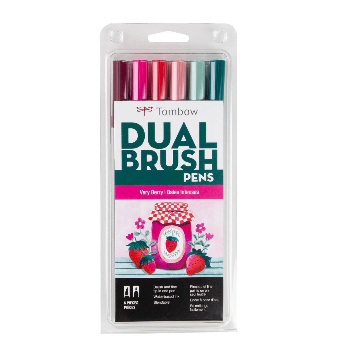 Dual Brush Pen Art Markers – Very Berry