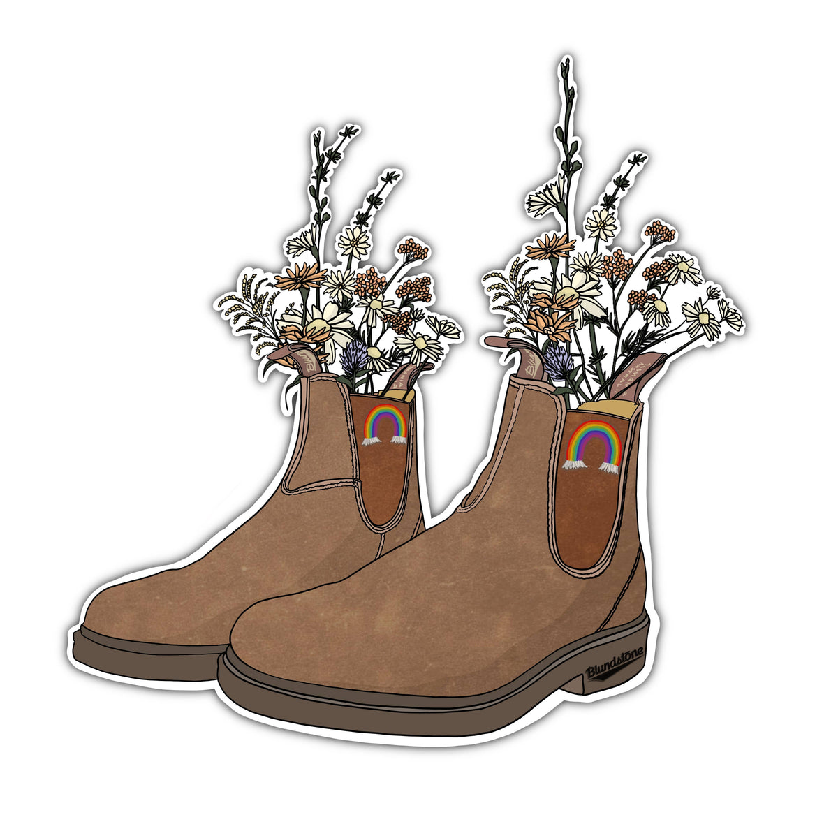 Wildflower Boots Sticker
