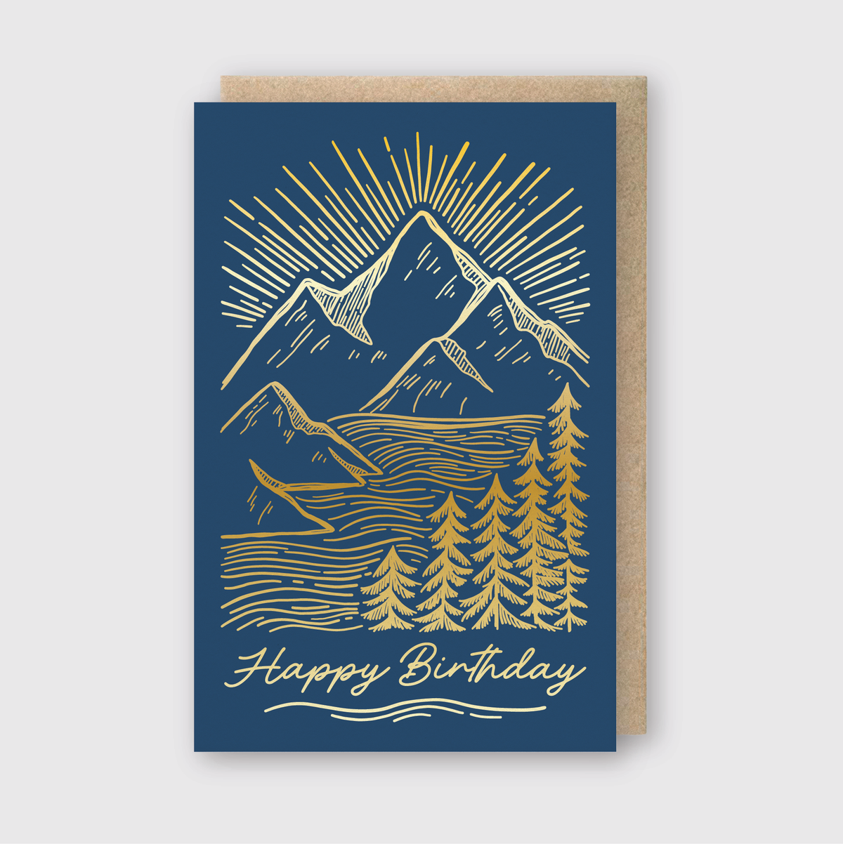 Birthday Mountainscape Card