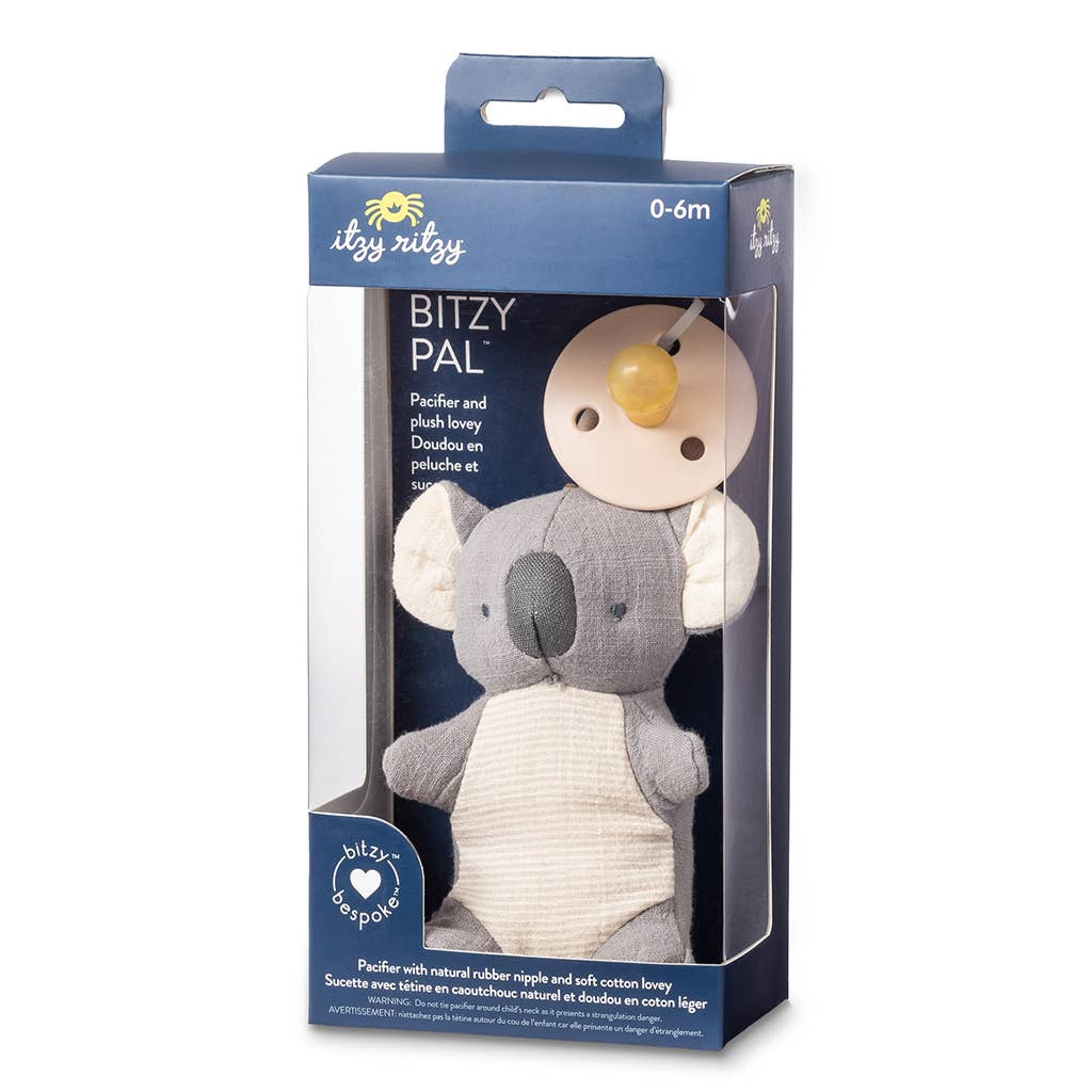 Bitzy Pal Natural Rubber Pacifier &amp; Plush