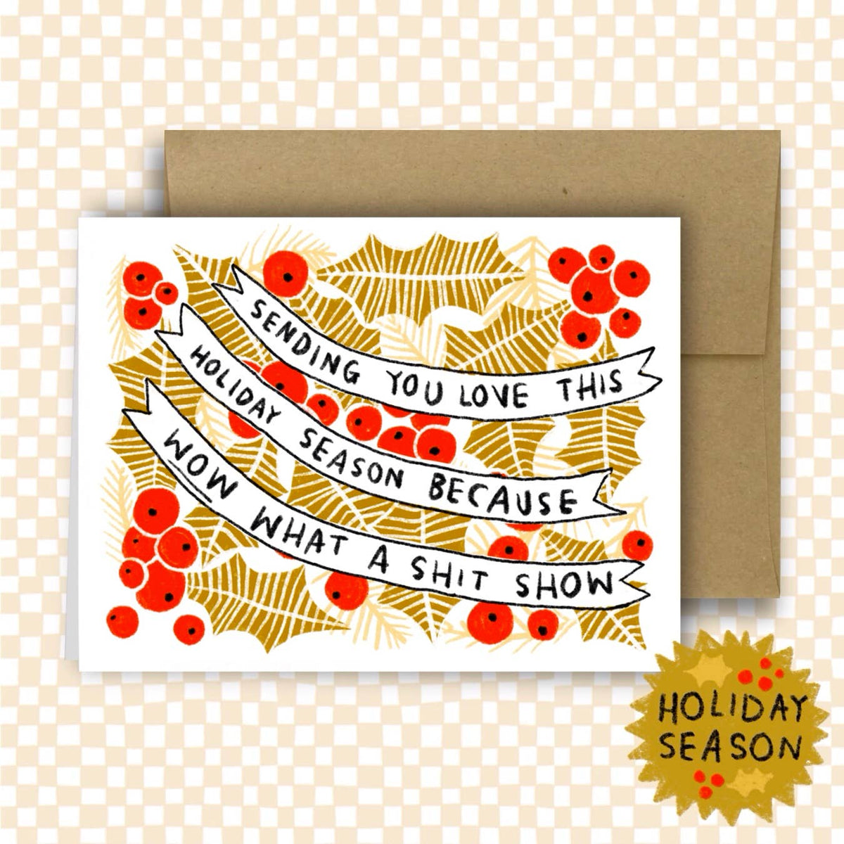 HOLIDAY SHIT SHOW Holiday Card