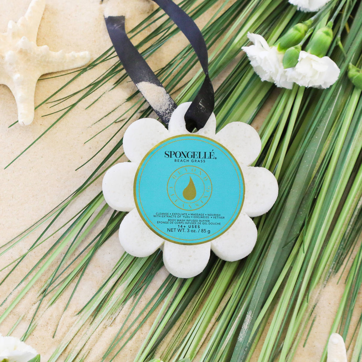 Beach Grass Wild Flower | Soap Sponge | Soap Loofah | Vegan 