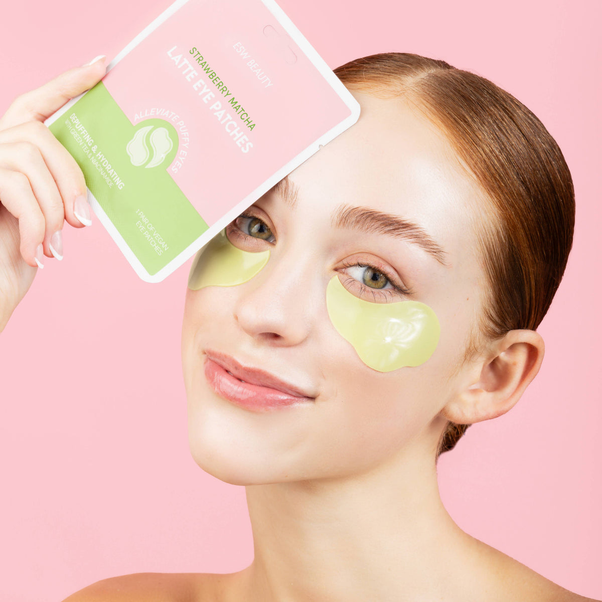 Strawberry Matcha Latte Depuffing &amp; Hydrating Eye Patches