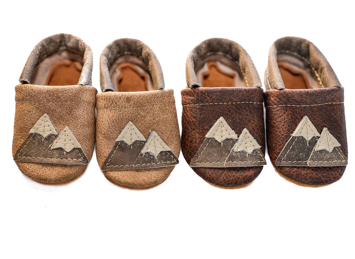 Sable & Latte Mountains Leather Baby Boy  & Toddler Shoes