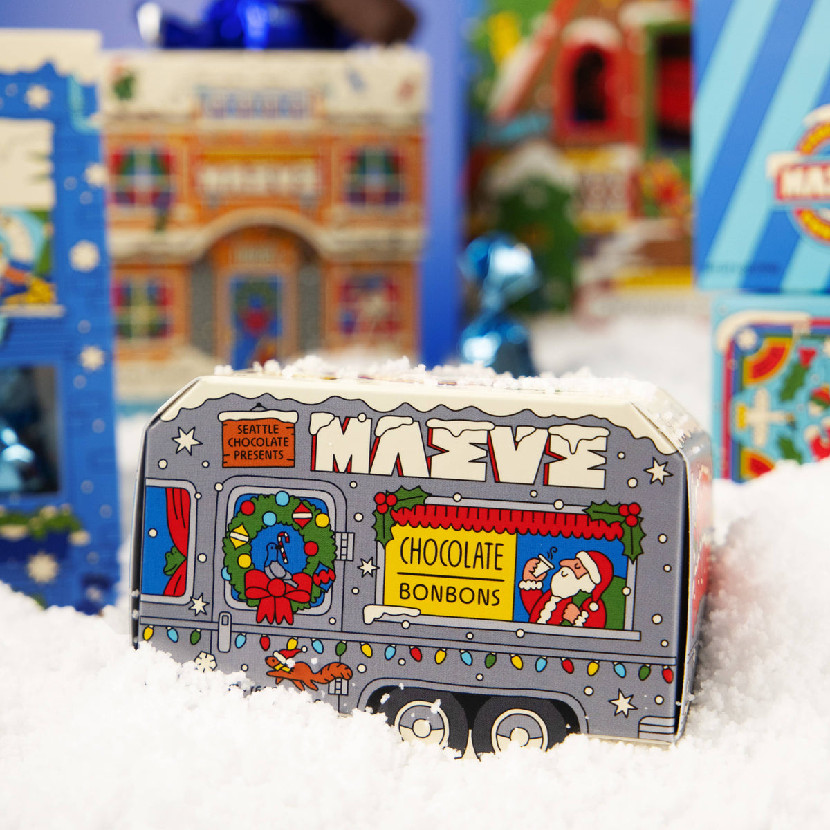 Santa's Camper Bonbon Box