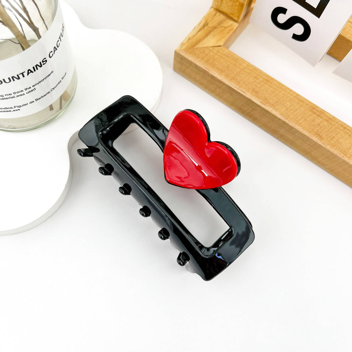 Heart-Shaped Love Hair Claw Clip