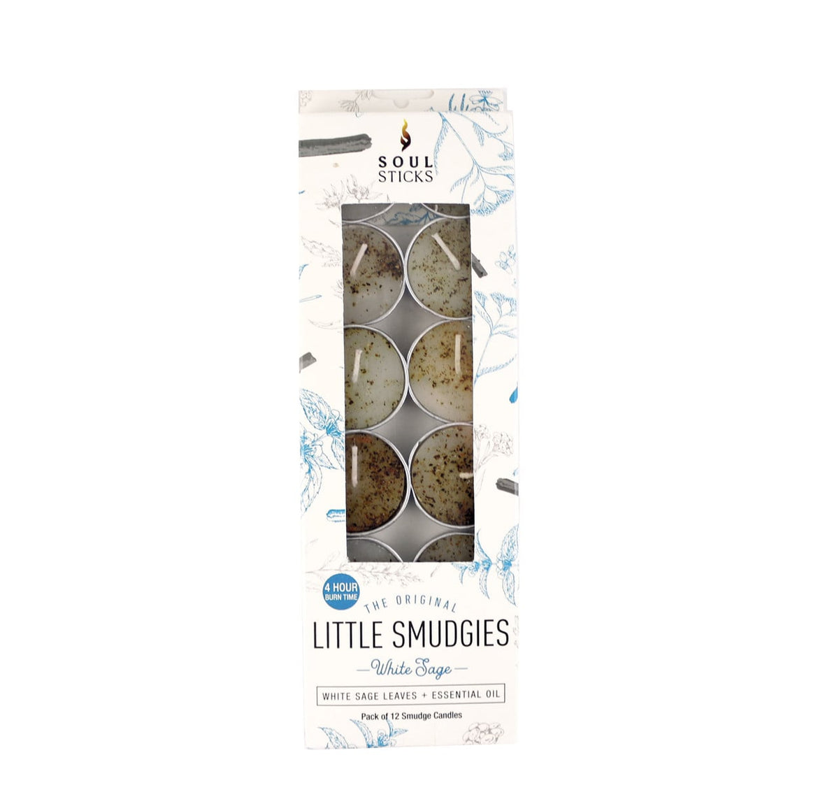 'Little Smudgies' White Sage Tealight Smudge Candles