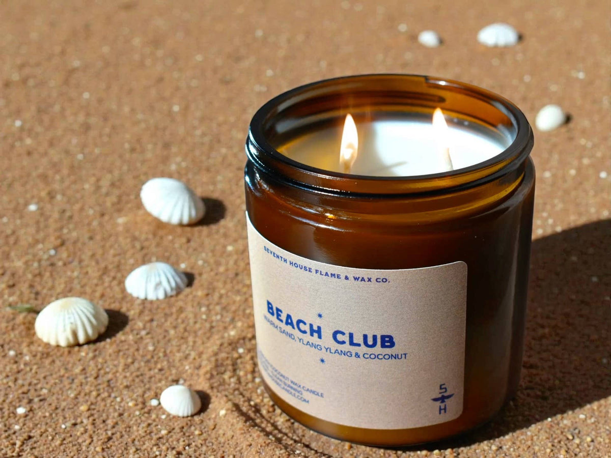 BEACH CLUB - Warm Sand, Ylang Ylang, Coconut Candle