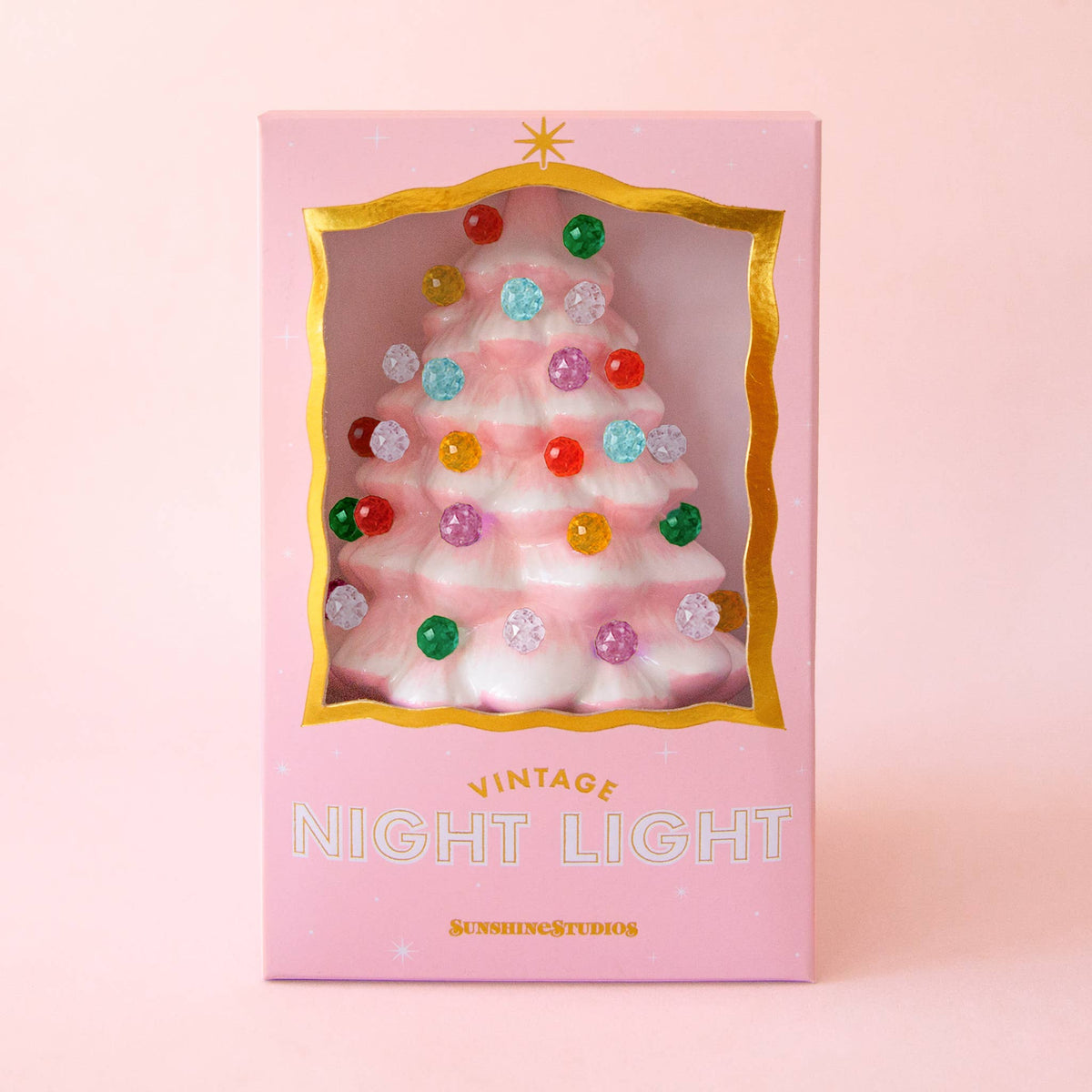 Vintage Tree Night Light | Pink