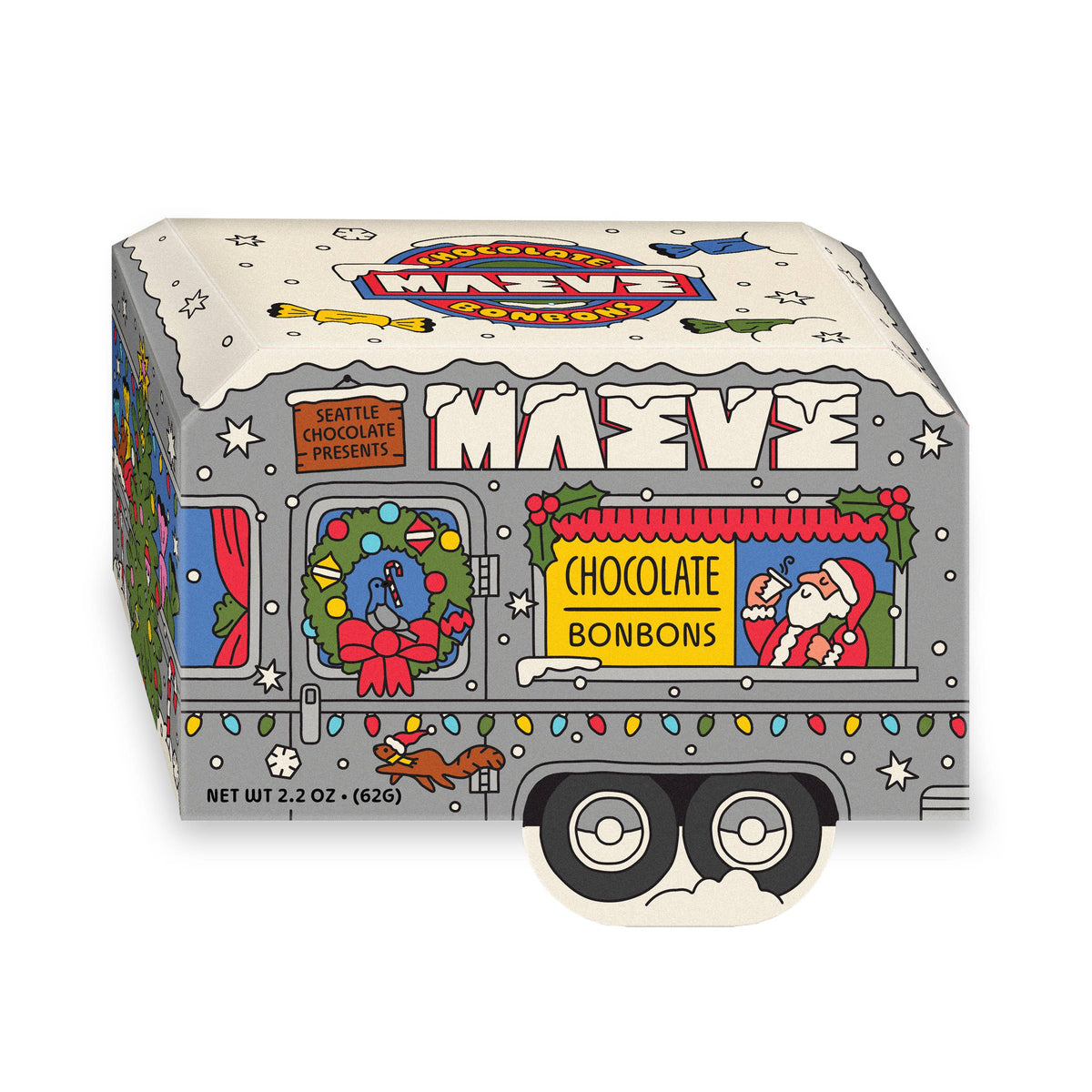 Santa's Camper Bonbon Box
