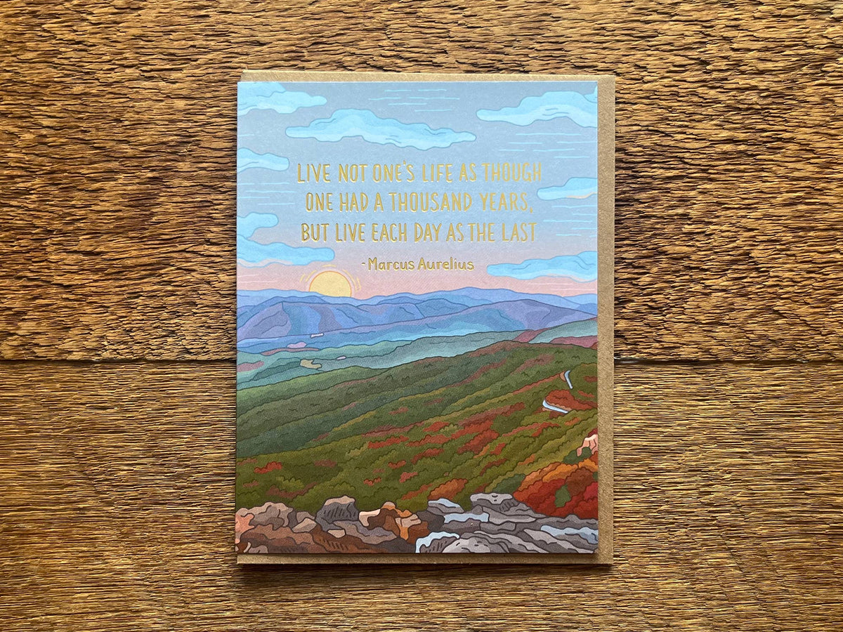 Aurelius Birthday Quote Card