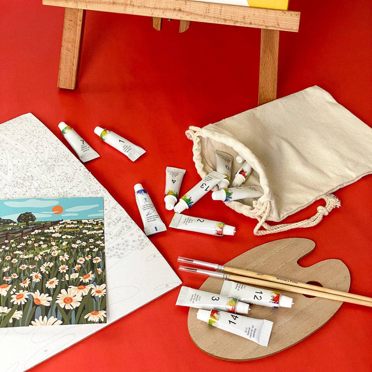 Blooming Daisies Board Paint by Numbers Kit