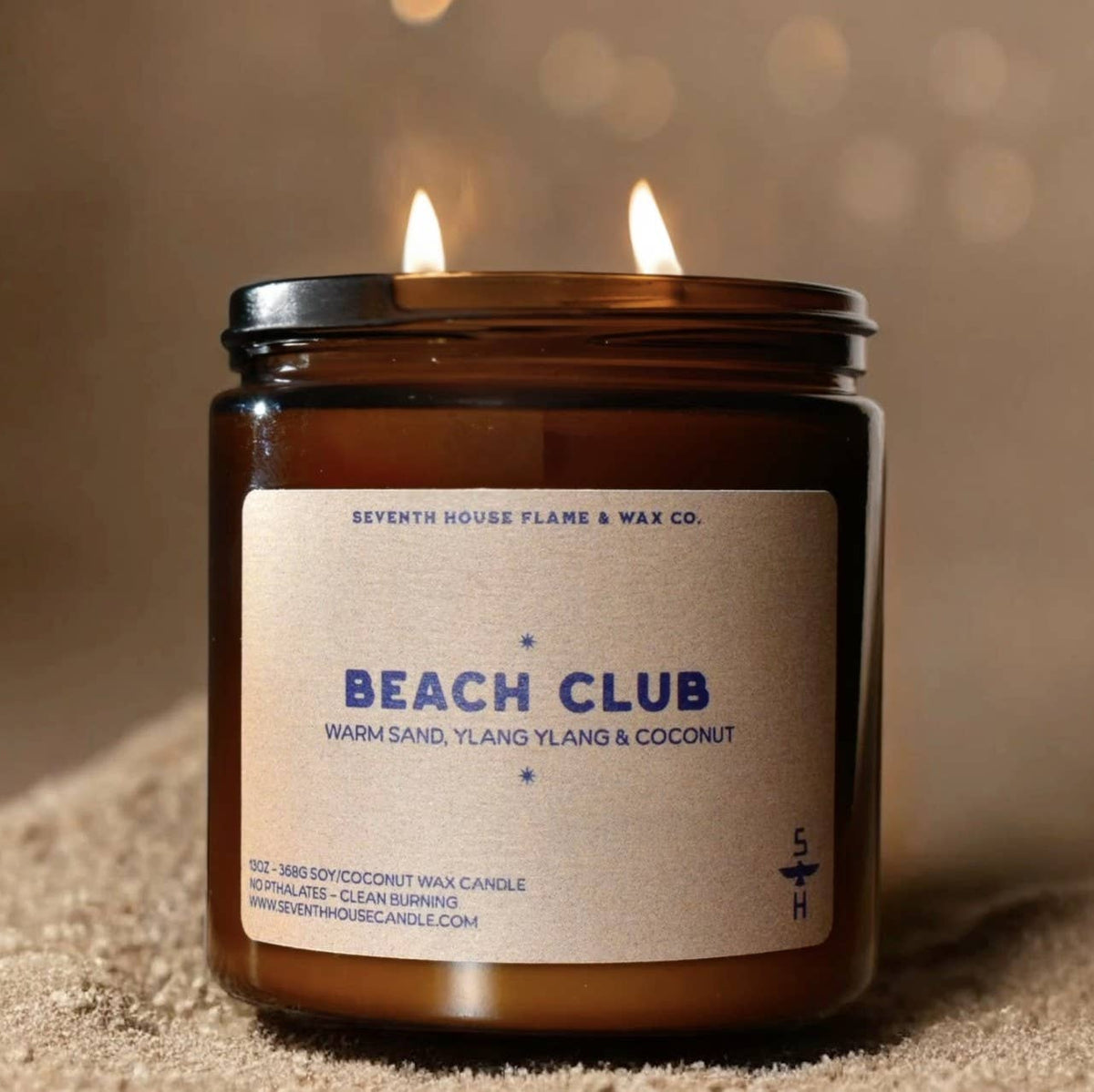 BEACH CLUB - Warm Sand, Ylang Ylang, Coconut Candle