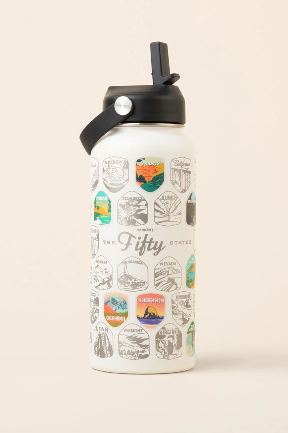Fifty States Bucket List Bottle - 32oz