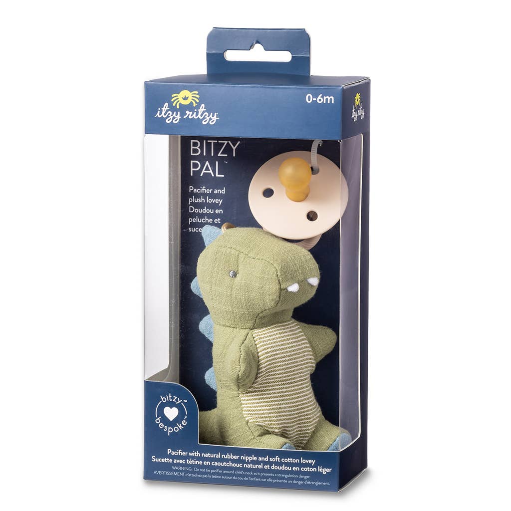 Bitzy Pal Natural Rubber Pacifier &amp; Plush