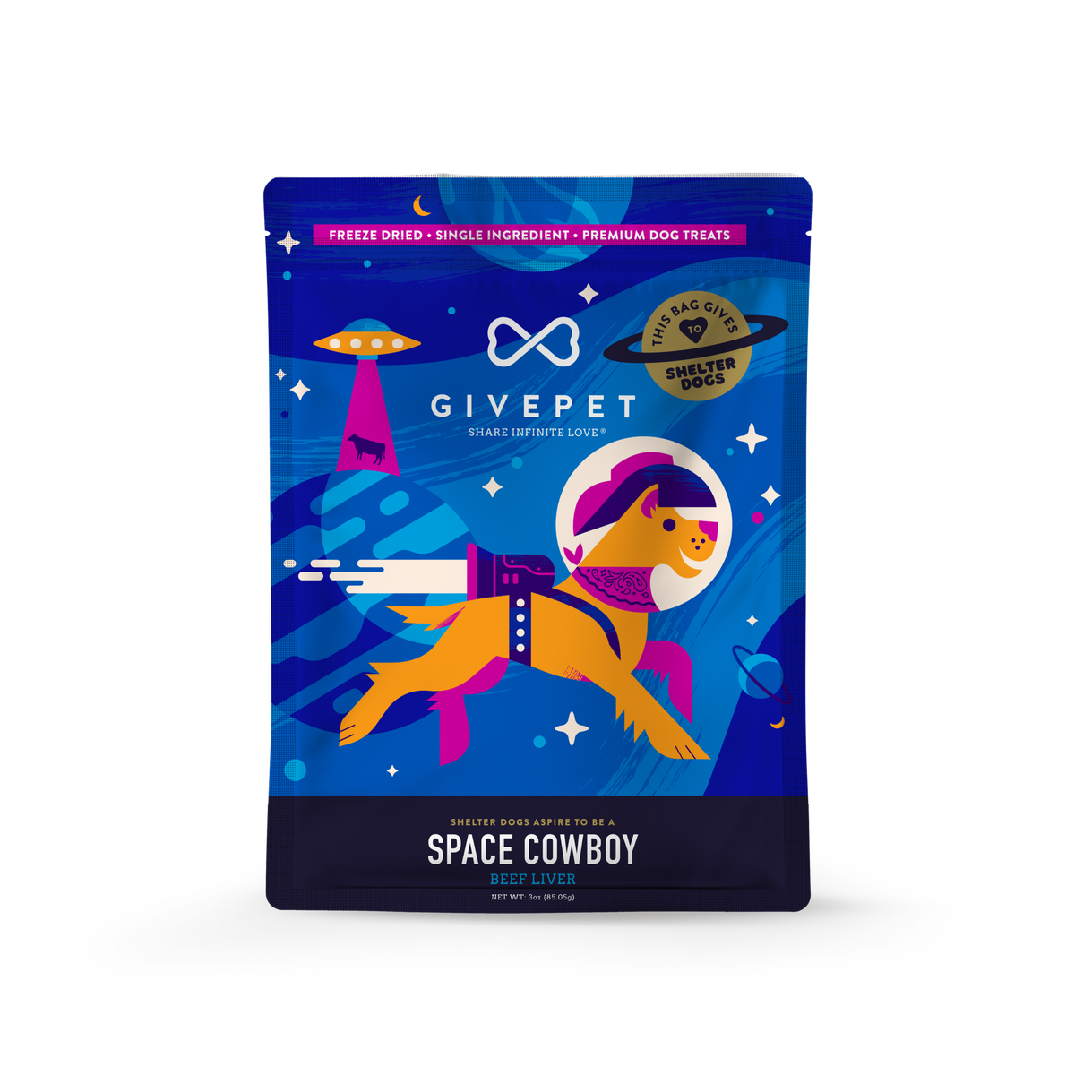 GivePet Space Cowboy Freeze-Dried Dog Treats