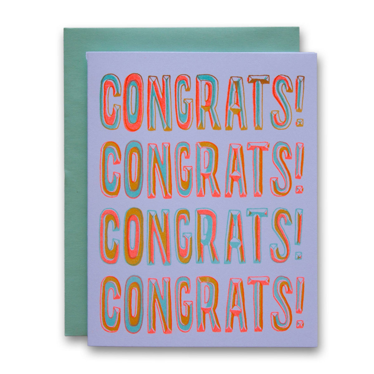 Congrats Congrats Marquee Letters Greeting Card