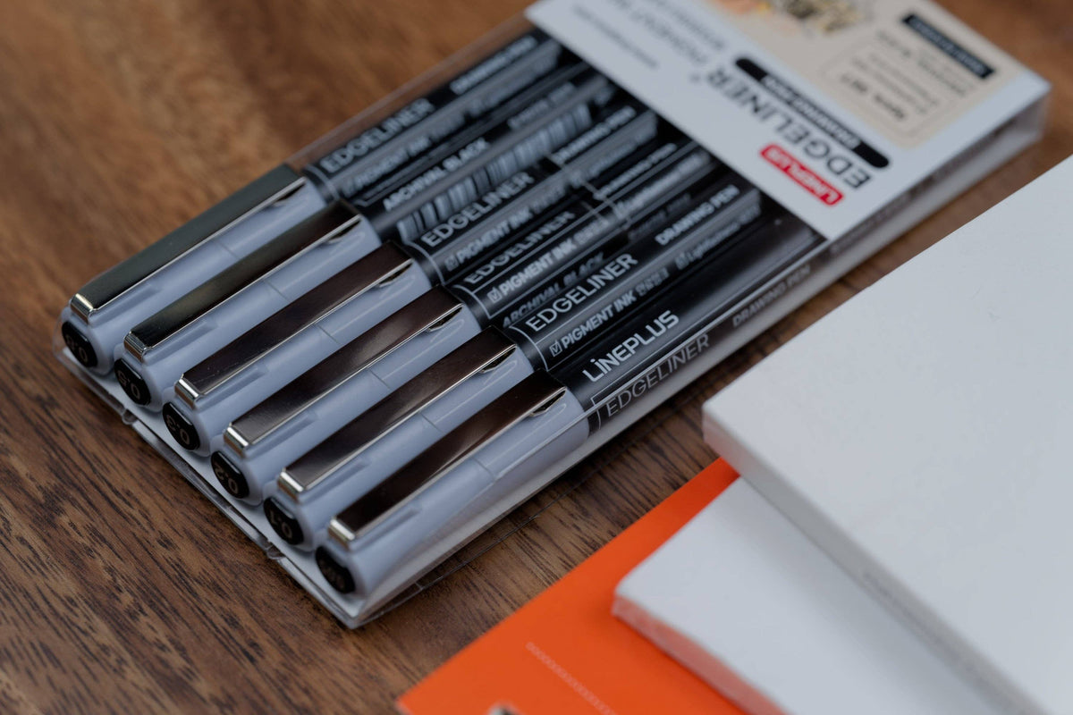 Edgeliner Pigment Pens - Set of 6