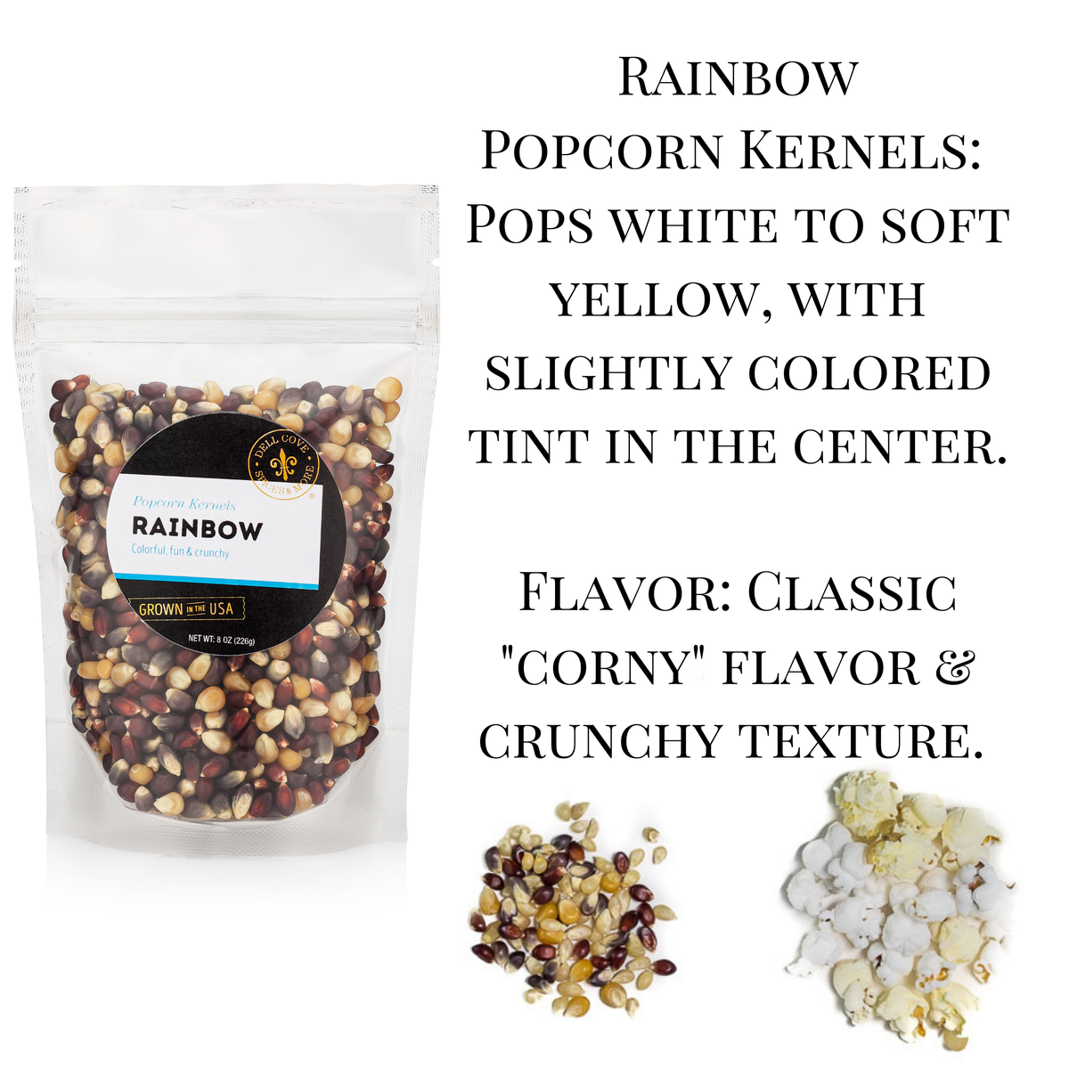 Rainbow Popcorn Kernels