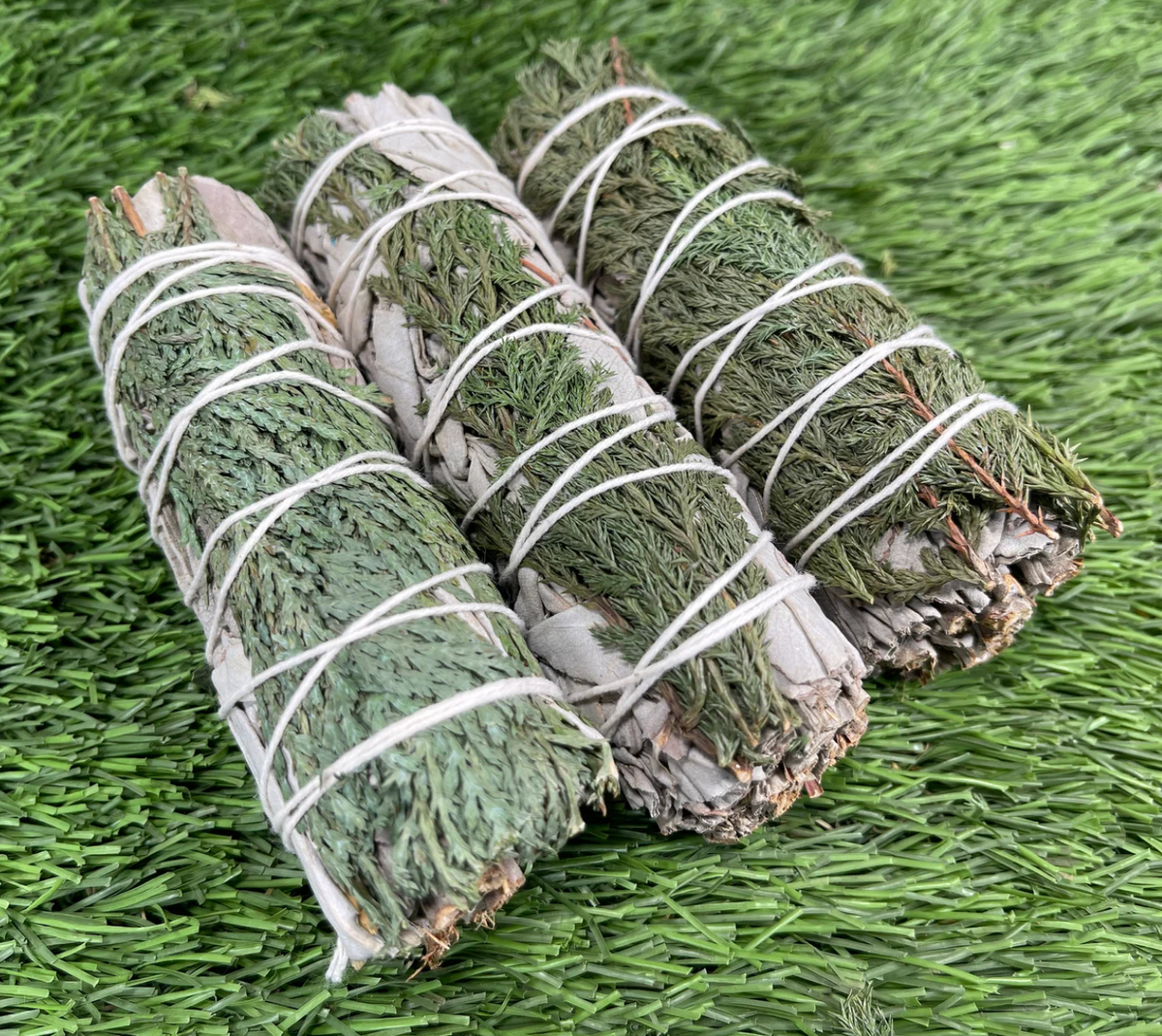 Organic White Sage with Cedar Smudge Sticks from California