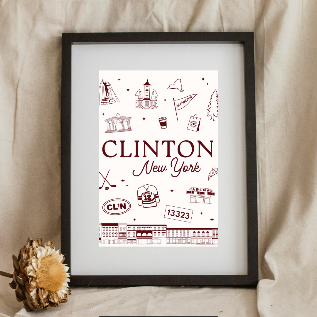 Clinton New York Art Print