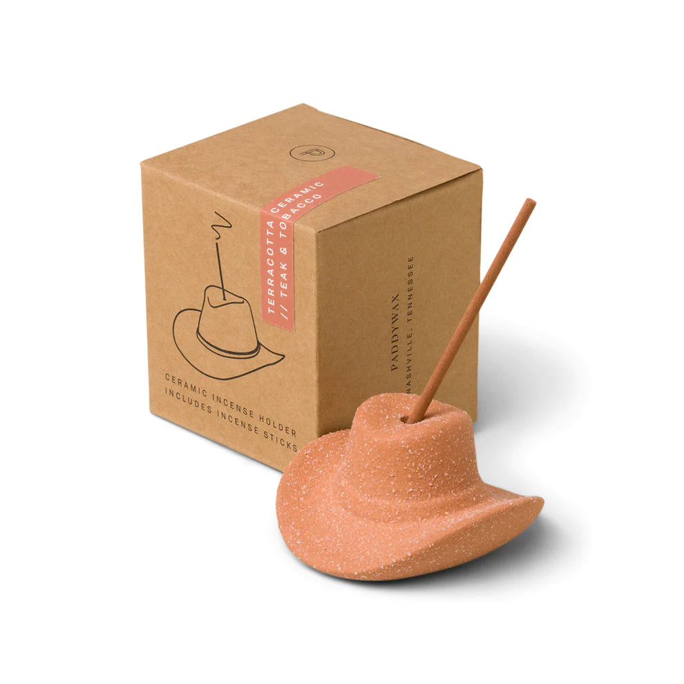 Cowboy Hat Incense Holder – Terracotta