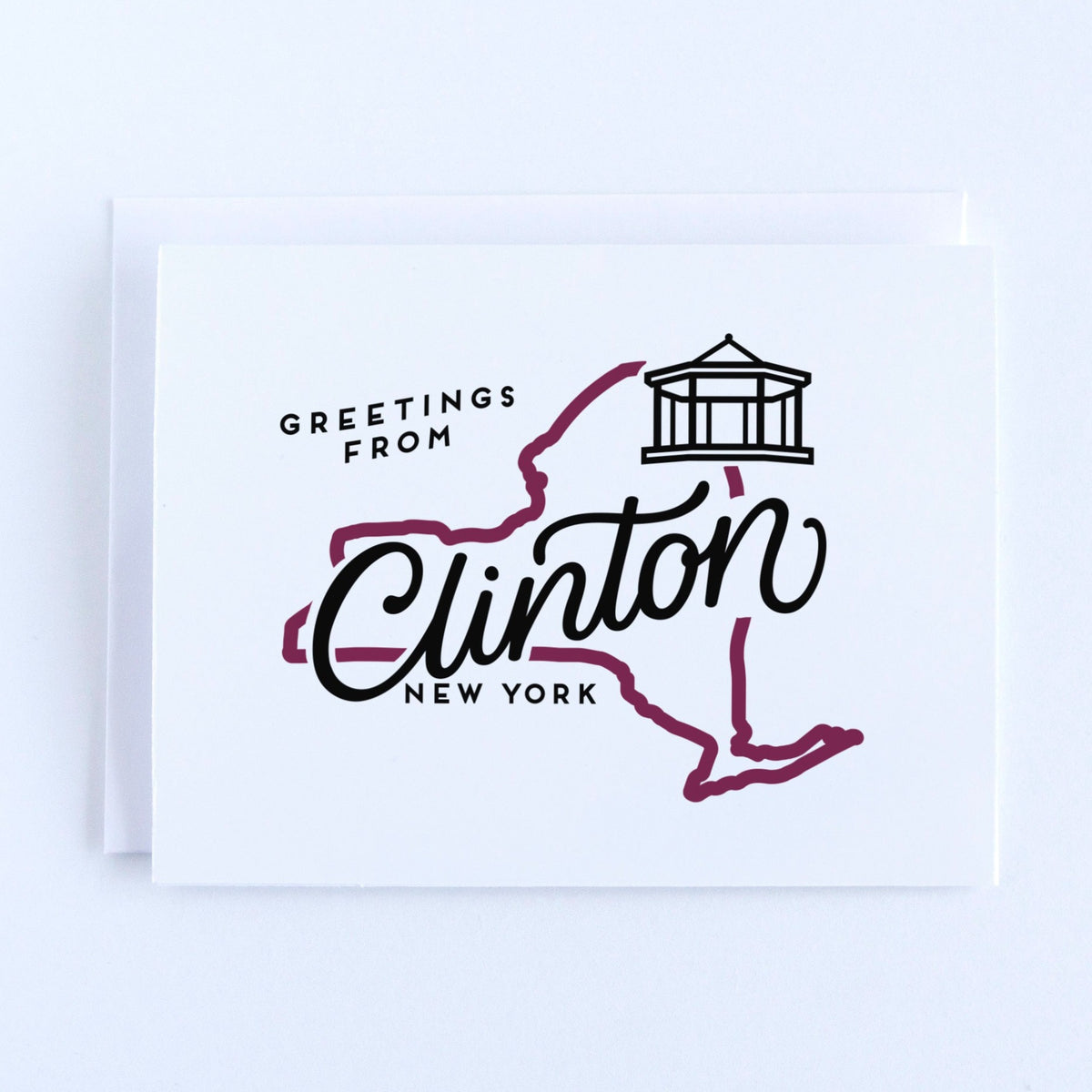 Greetings from Clinton New York Greeting Card