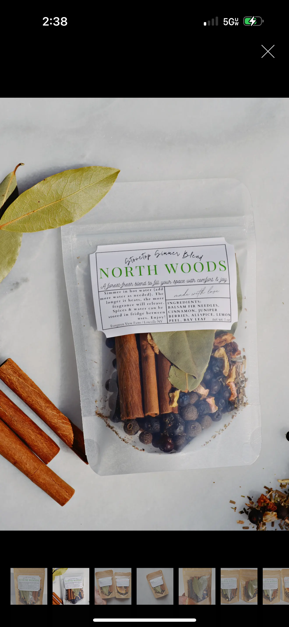 North Woods Simmer Pot Stovetop Spice