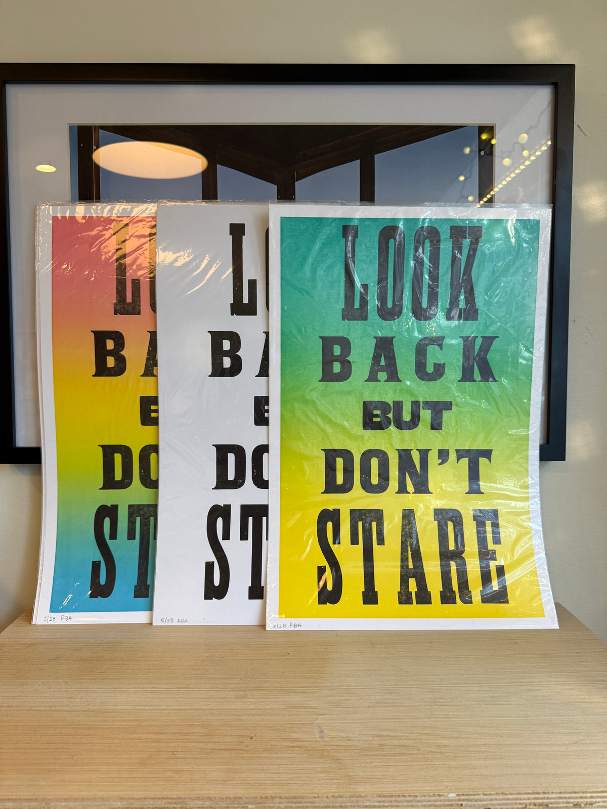 Look Back but Don’t Stare Art Print