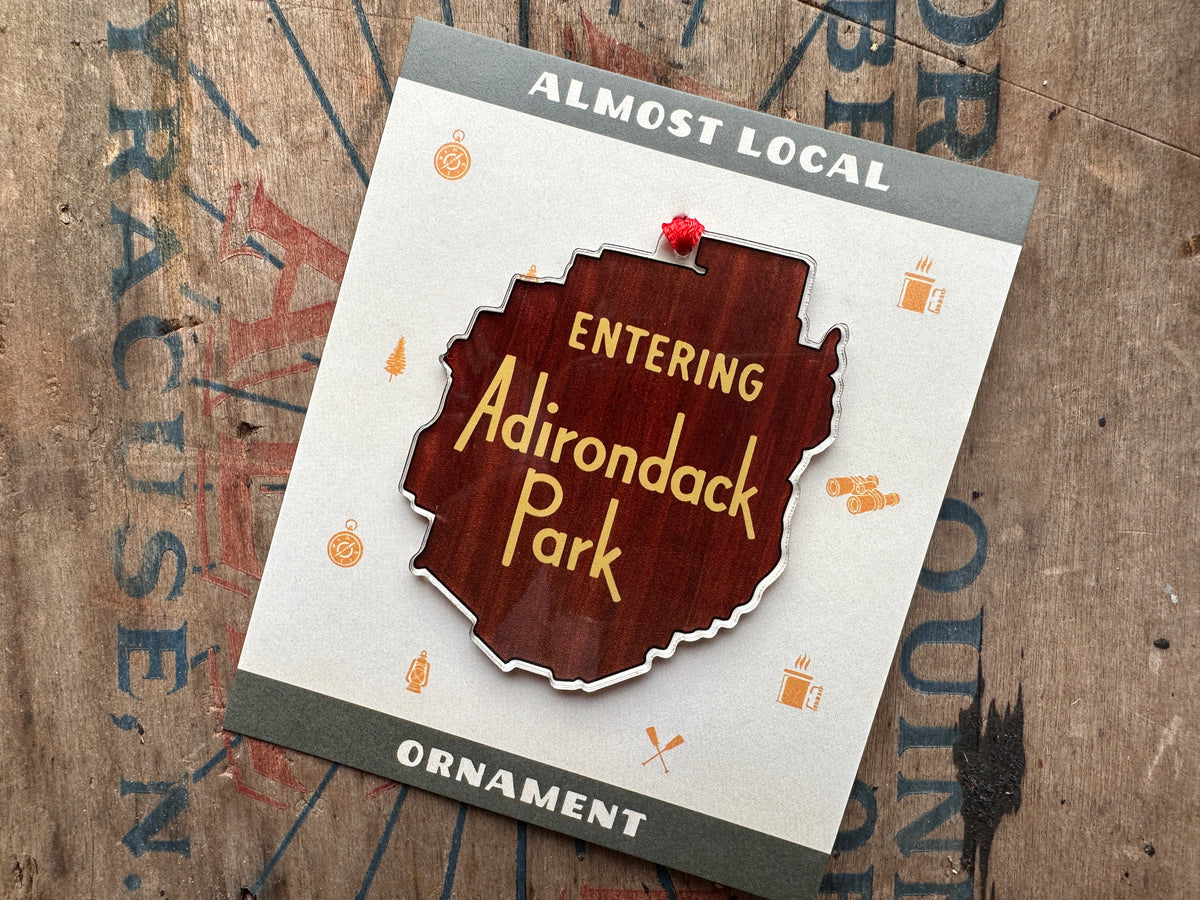Adirondack Park Sign Acrylic Ornament