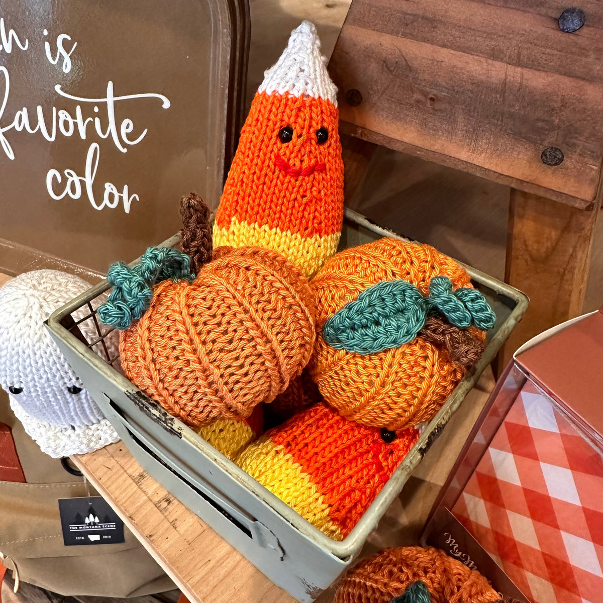 Hand Knit Pumpkin