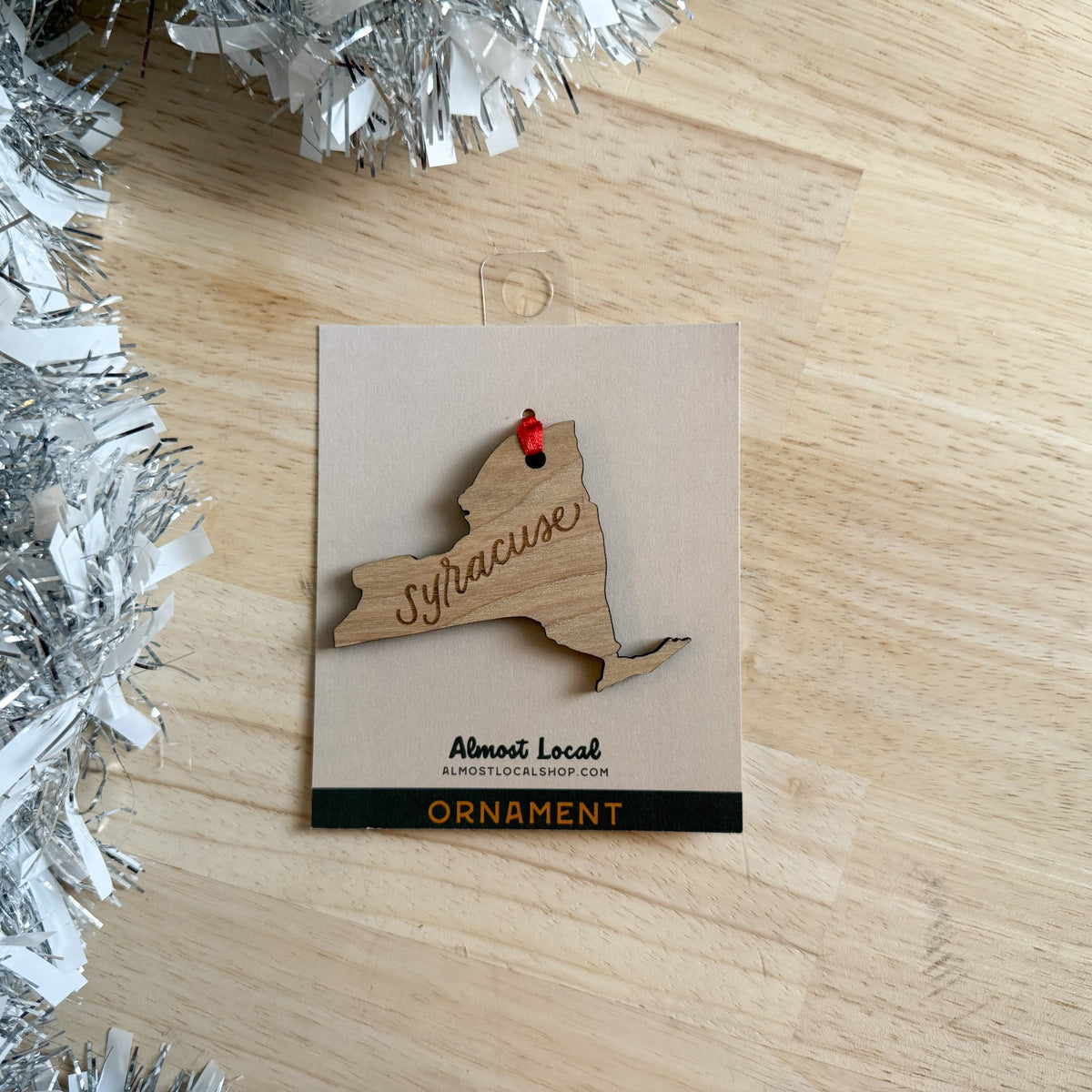 Syracuse New York Hand Lettered Ornament
