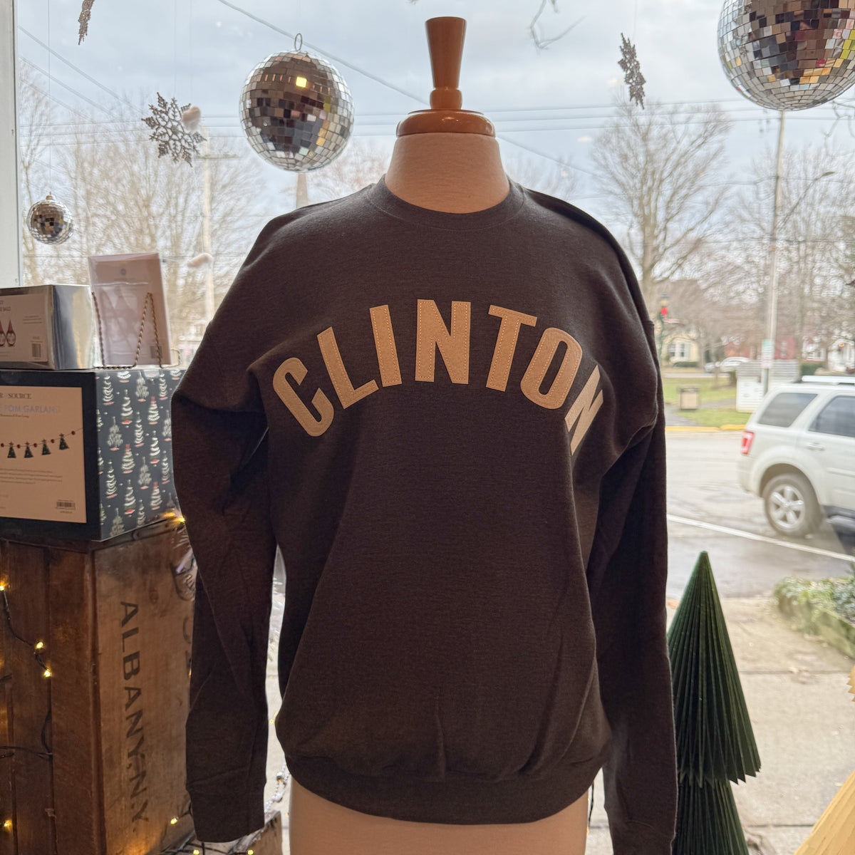 The Letterman - Clinton Felt Crewneck Sweatshirt