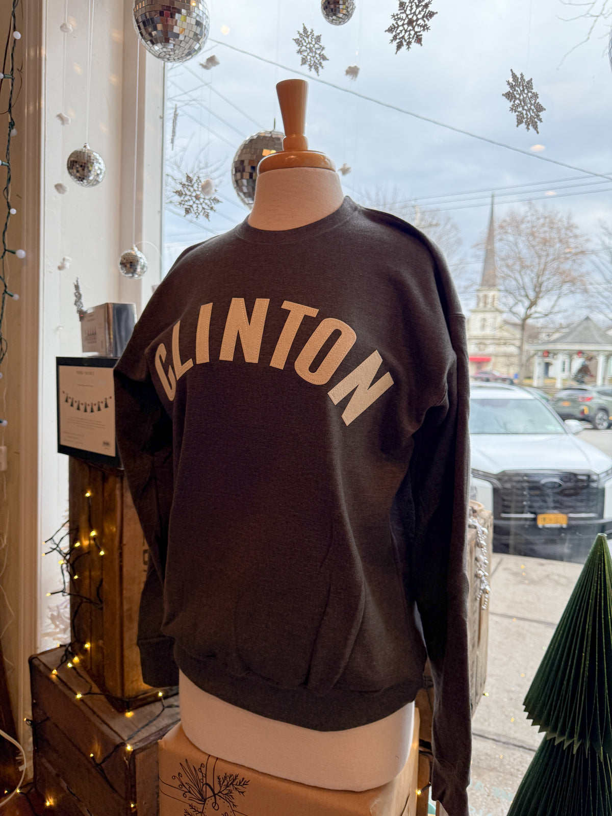 The Letterman - Clinton Felt Crewneck Sweatshirt