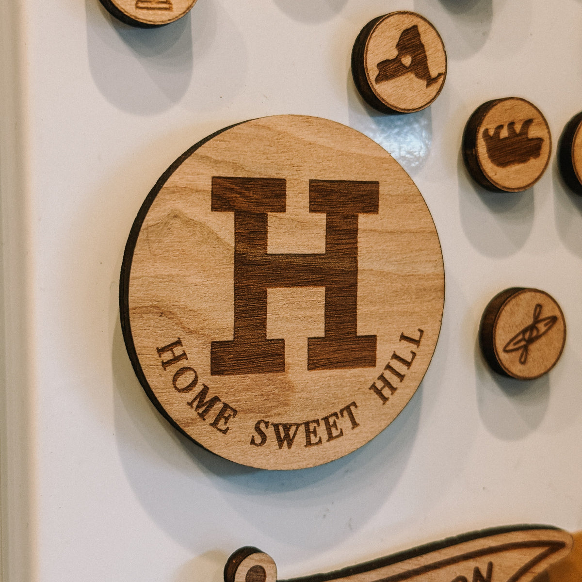 Home Sweet Hill Wood Magnet