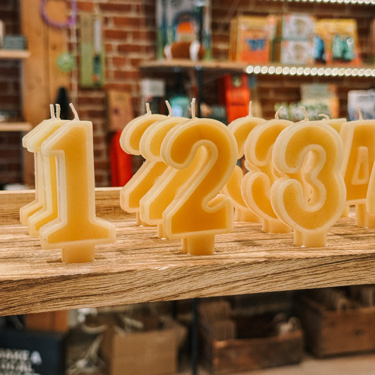 Beeswax Birthday Candles