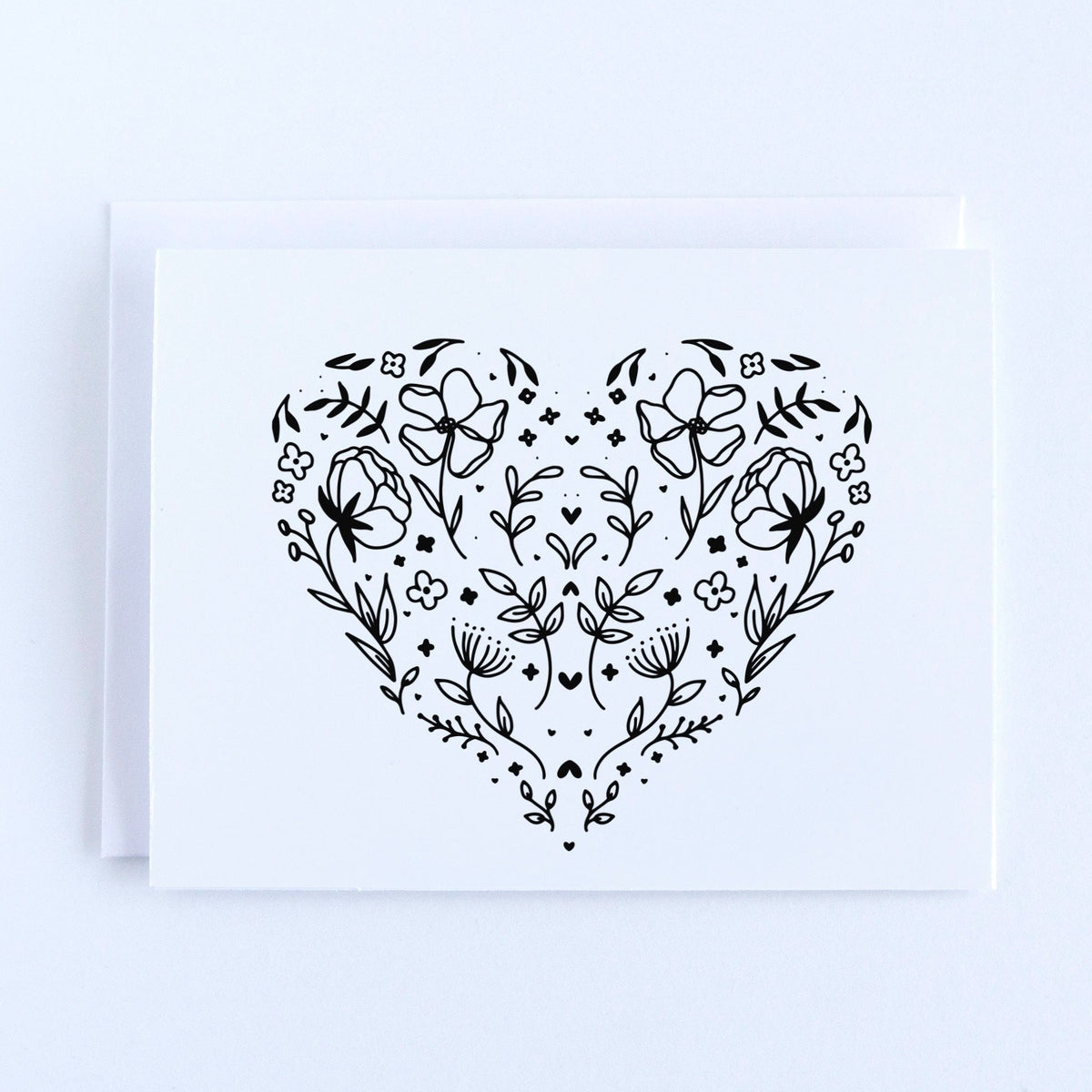 Illustrated Heart Card