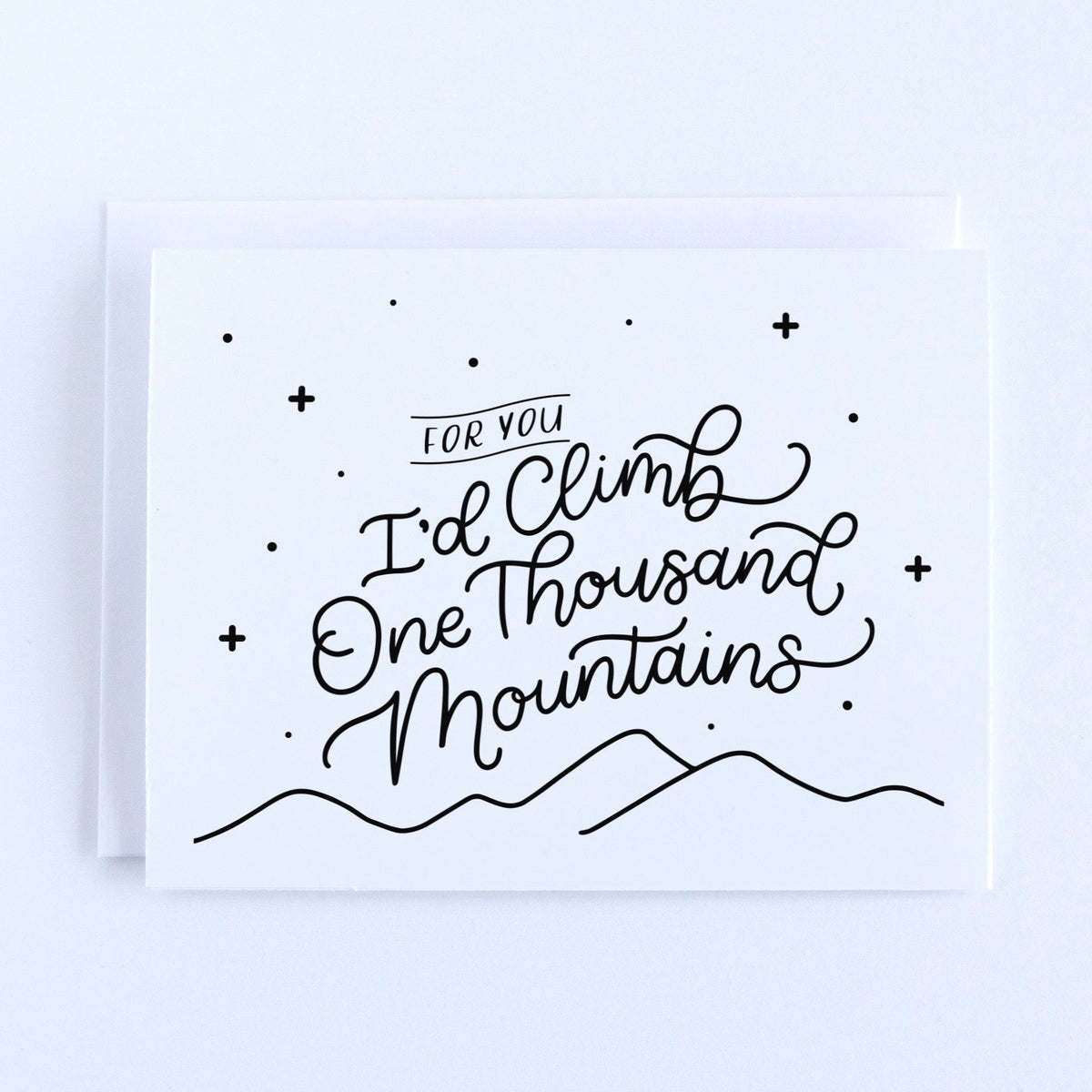 One Thousand Mountains Card