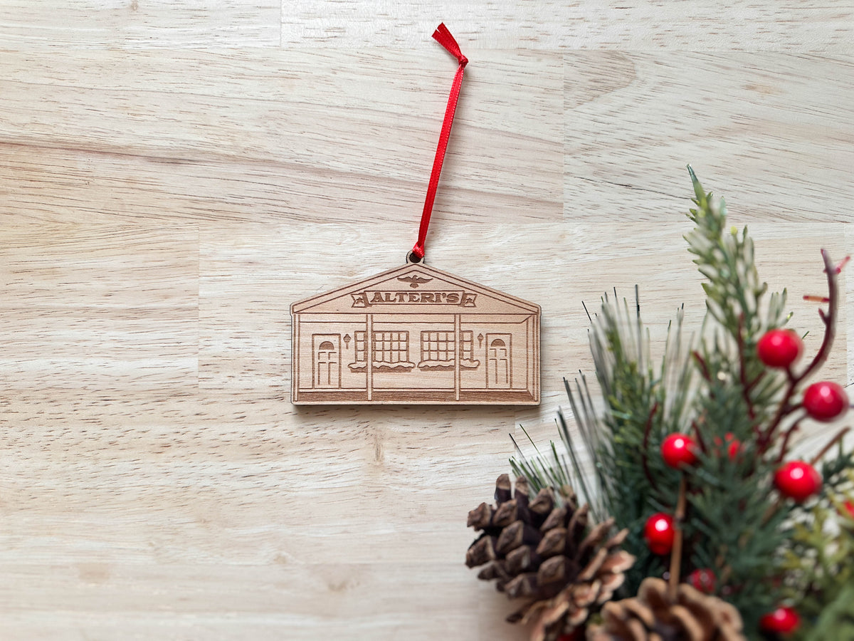 Alteri&#39;s Clinton New York Wood Ornament