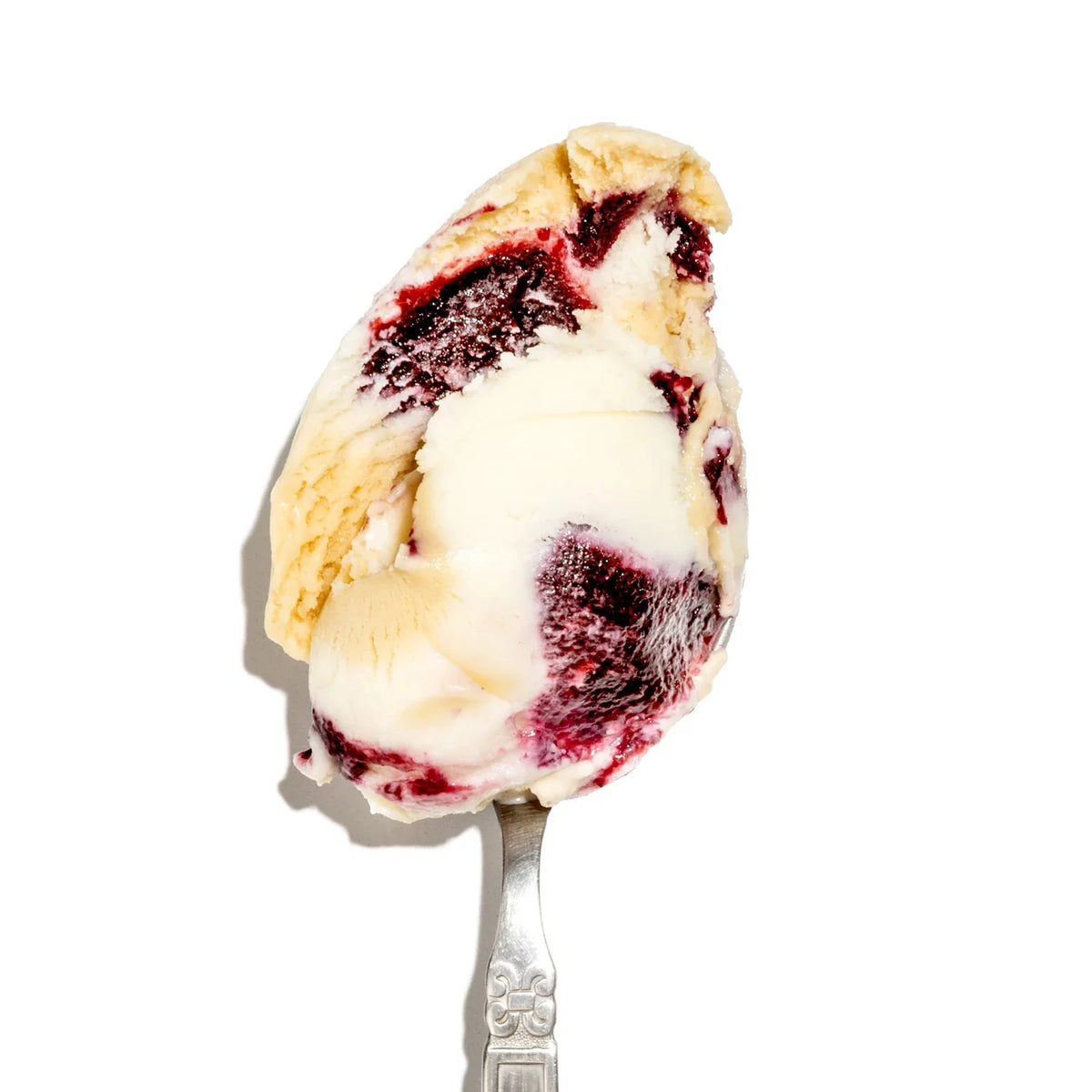Basque Cheesecake with Brambleberry Jam Ice Cream