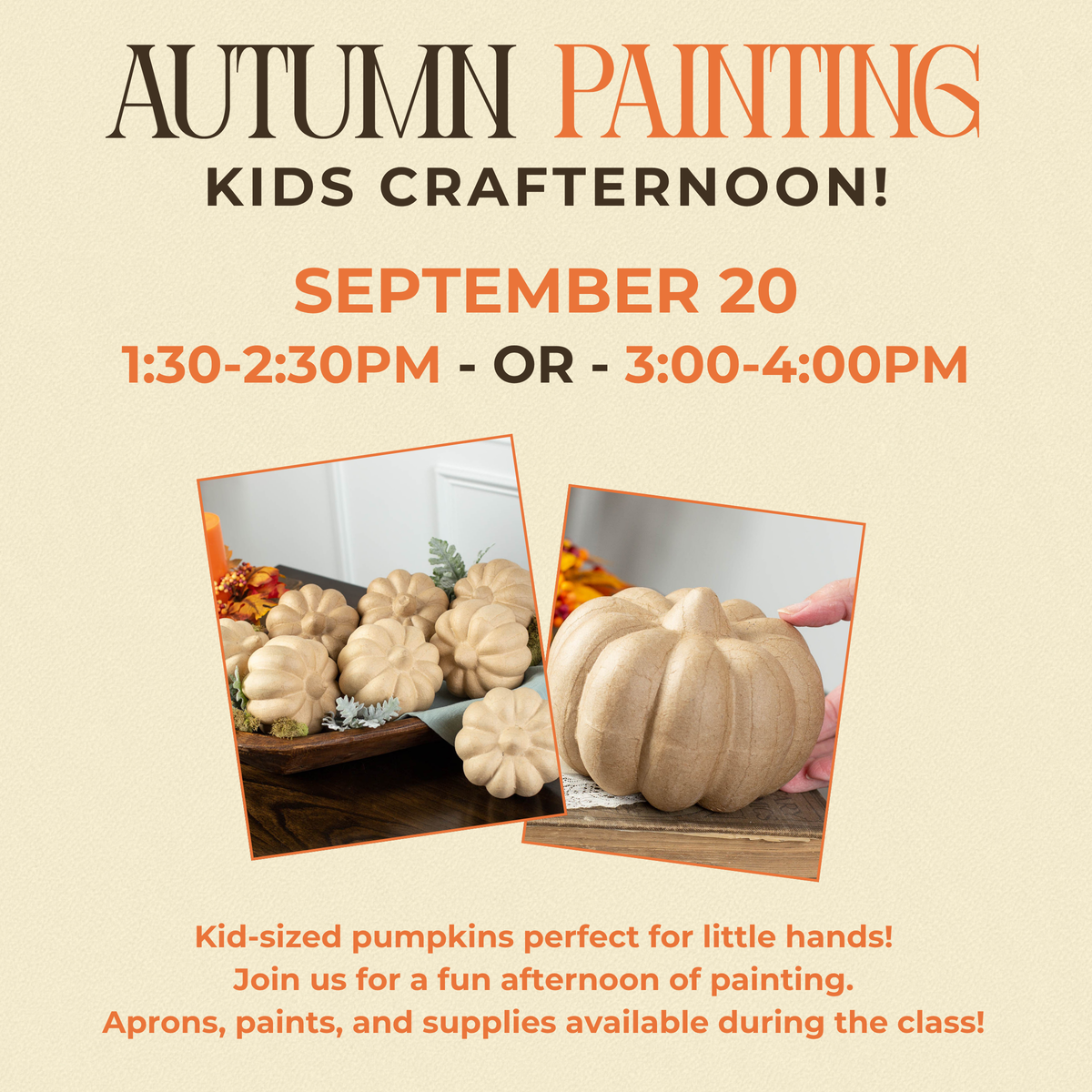 Autumn Painting - Kids Crafternoon