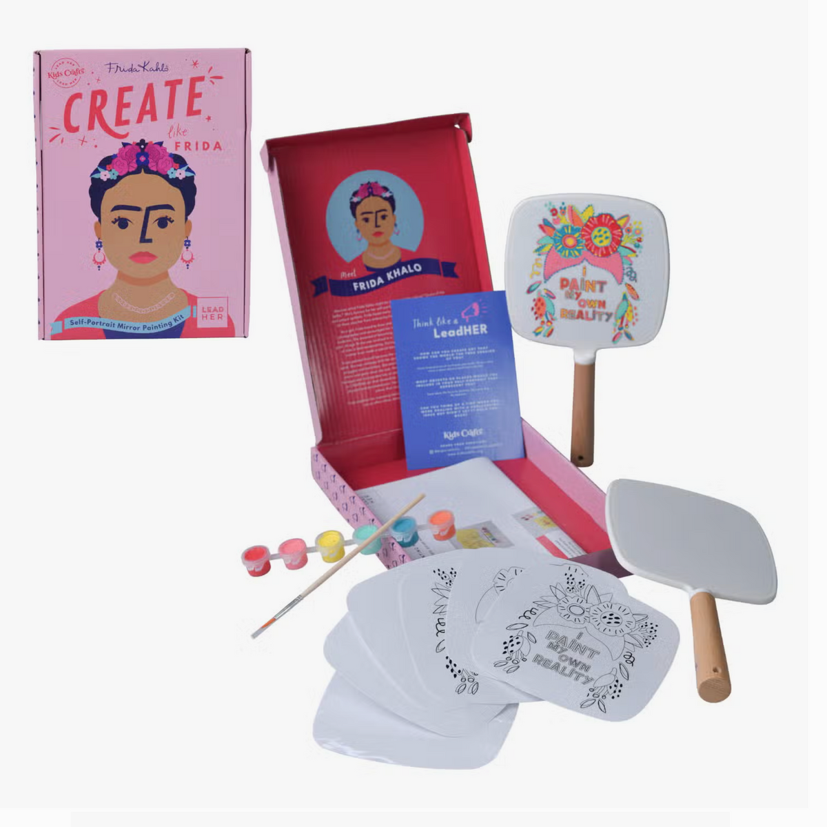 Create Like Frida Self-Portrait Mirror Painting Craft Kit