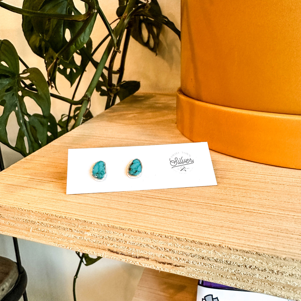 Bean Turquoise Earrings