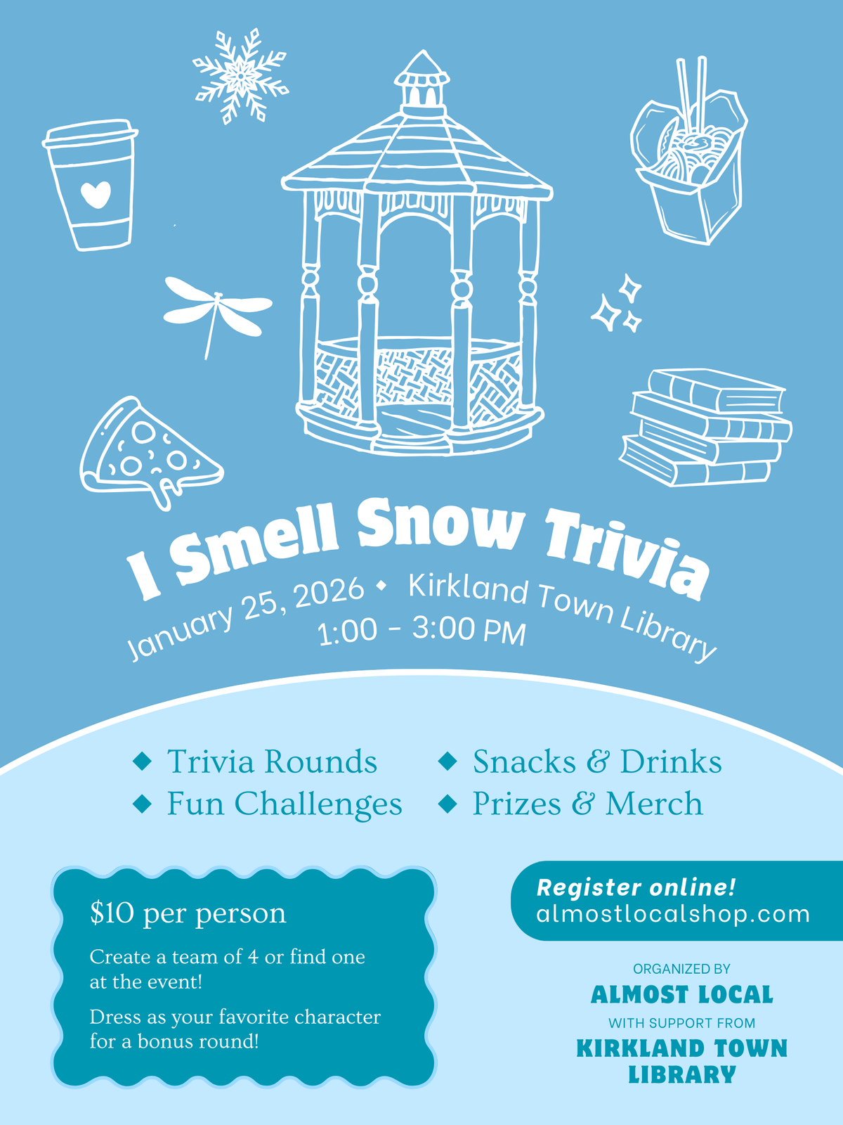Stars Hollow Trivia Afternoon at the Kirkland Town Library