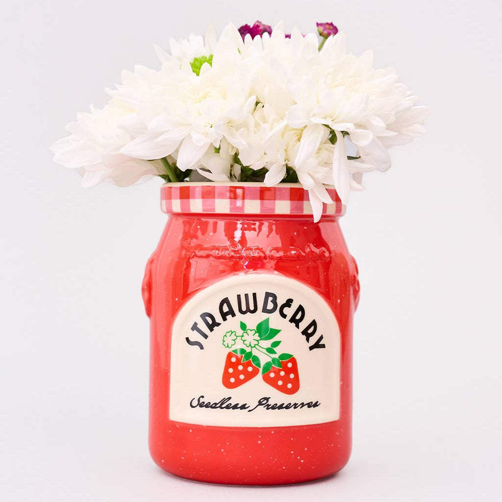 Strawberry Jam Ceramic Vase