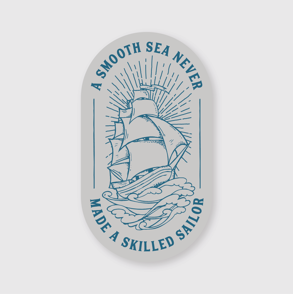 Smooth Sea Skilled Sailor Sticker