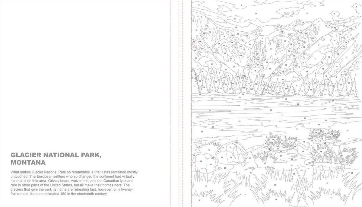 National Parks Color-by-Number by Editors of Thunder Bay Press